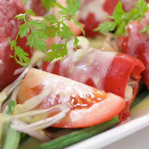 Imagen Ensalada de pimientos rellenos de Bonito del Norte Campos