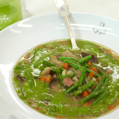 Imagen Sopa de verdura al pesto